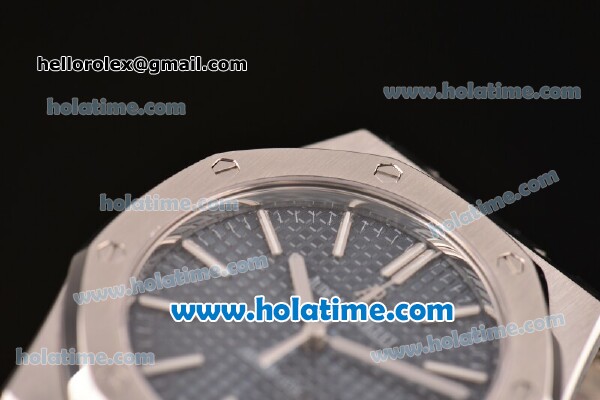 Audemars Piguet Royal Oak Miyota 9015 Automatic Full Steel with Sitck Markers and Blue Dial - 1:1 Original Best Version - Click Image to Close